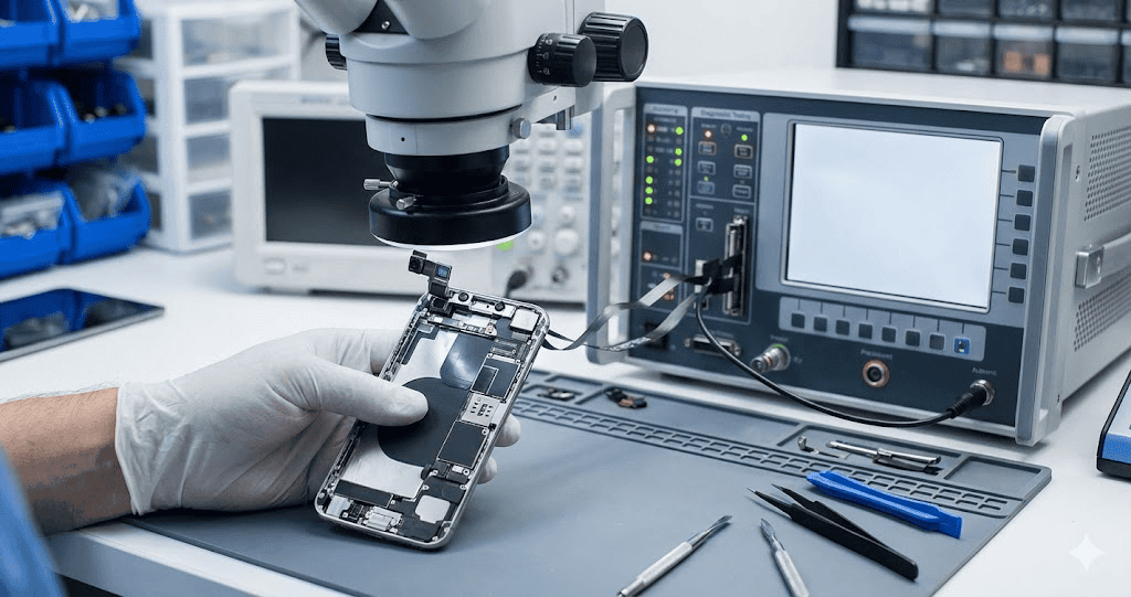 TrueDepth 系統為高度整合模組,需專業設備判斷。