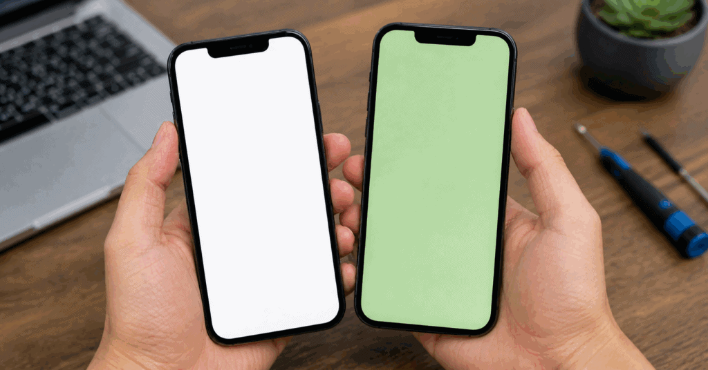 iPhone 13 白屏與綠屏多為顯示異常問題