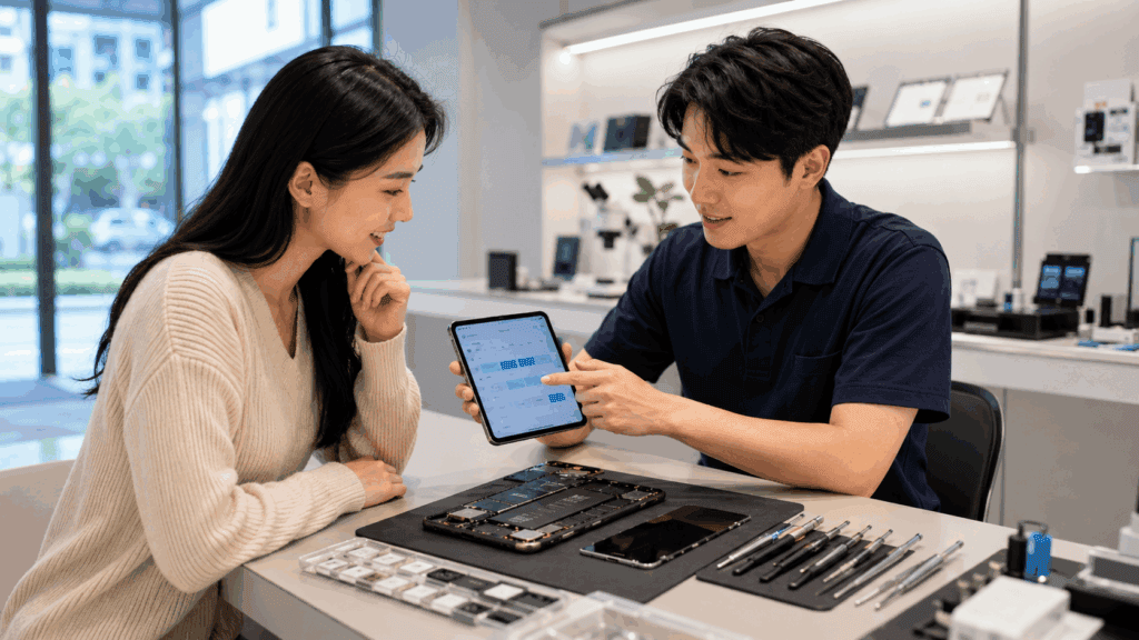 提前預約 iPhone 維修，可先確認零件、時間與檢測流程，避免現場等待。